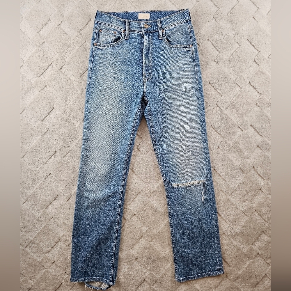 Mother High Waisted Rider Ankle Jeans Womens 25 Kiss And Make Up Again